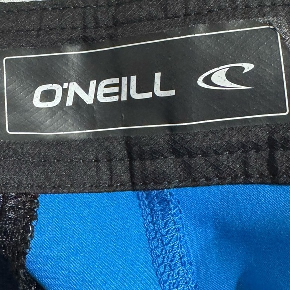 O’Neill Swim Trunks Blue Black Youth Men Size 28 Inches Teen Surf Shorts - Picture 3 of 10
